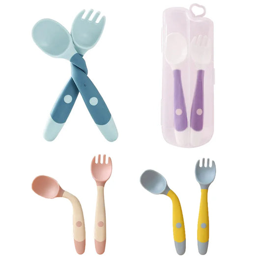 Soft Bendable Silicone Utensils for Babies/Children