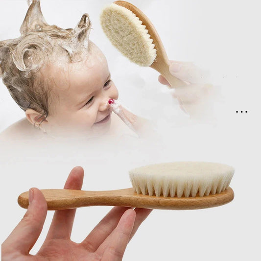 Wool Baby Hair Comb and Brush